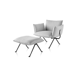 Officina Armchair and Ottoman CG-A2177